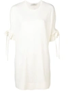 Dorothee Schumacher Poetic Draped Mini Dress - White