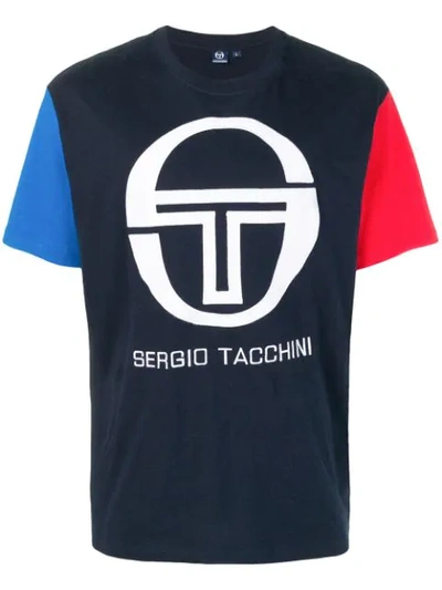 Sergio Tacchini Contrast Logo T In Blue