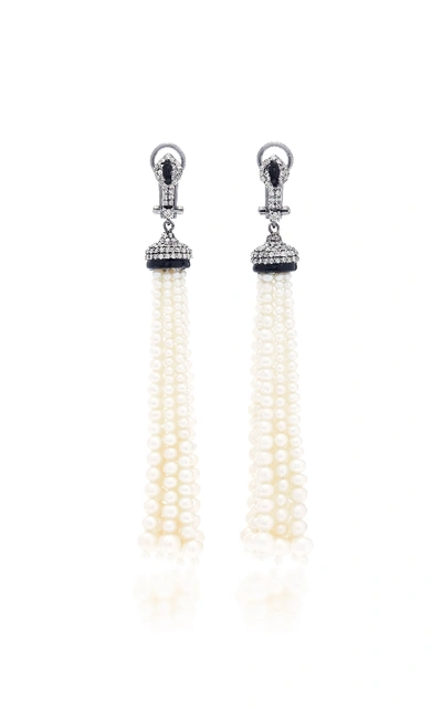 Sanjay Kasliwal 14k Gold Silver And Multi-stone Earrings In White