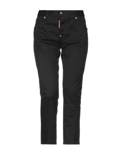 Dsquared2 Cropped Pants & Culottes In Black