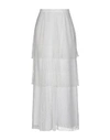 Dondup Long Skirts In White