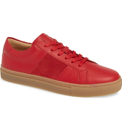 Greats Royale Sneaker In Red/ Gum Leather