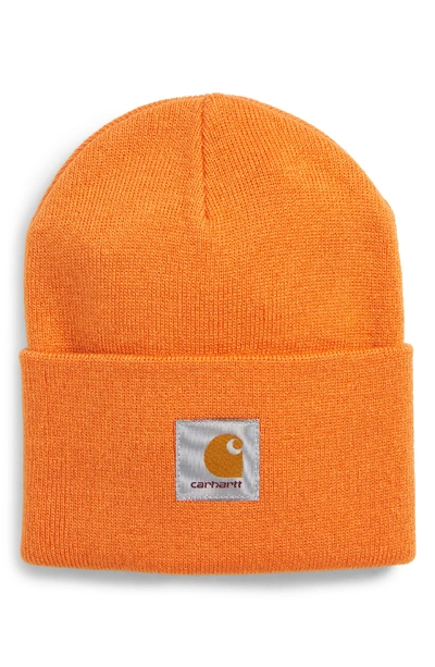 Carhartt Watch Hat - Orange In Jaffa