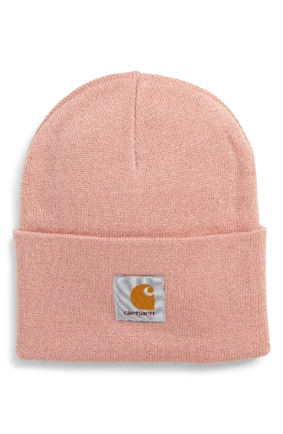 Carhartt Watch Hat - Red In Soft Rose