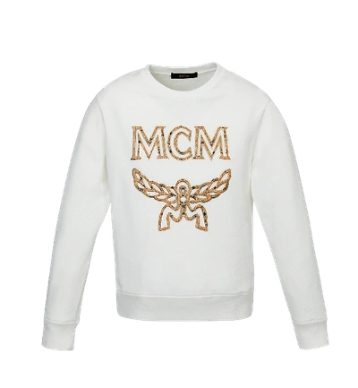 Mcm Women's Logo Sweatshirt In White