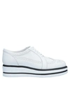 Hogan Lace-up Shoes In White