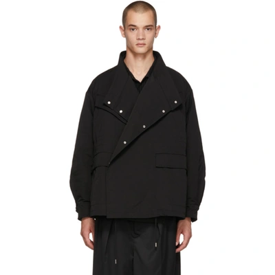 A(lefrude)e Contrast Trim Padded Jacket In Black