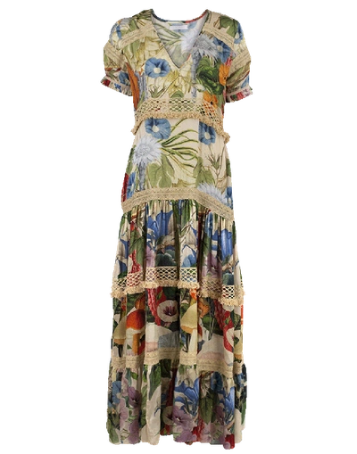 Carolina K Catalina Printed Dress In Multi