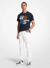 Michael Kors Parker Slim Fit Jeans In White