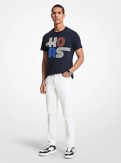 Michael Kors Parker Slim Fit Jeans In White