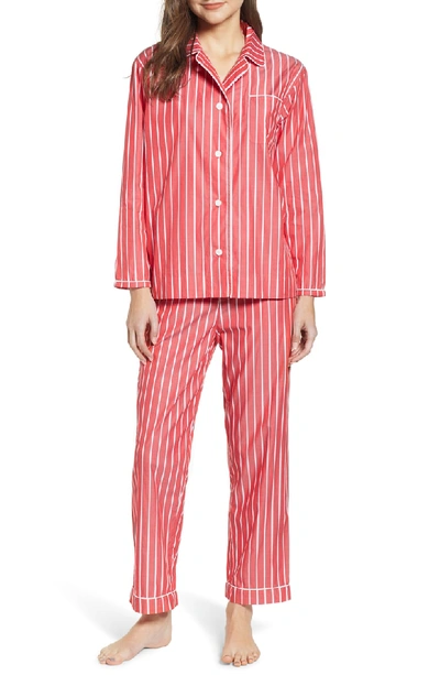 Sleepy Jones Pajamas In Red Stripe
