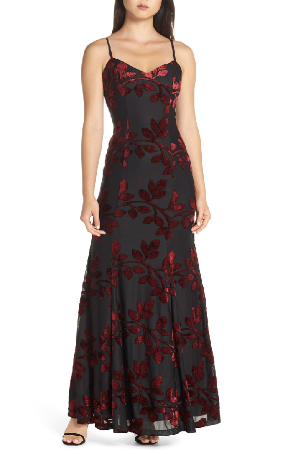 vince camuto burnout velvet dress