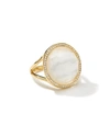 Ippolita Women's Lollipop 18k Yellow Gold, Mother-of-pearl Doublet & Diamond Medium Ring In Pearl/gold