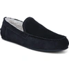 Vince Men's Gino Velour Suede Slippers In Coastal Blue