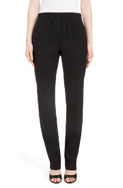 Givenchy Contrast Stripe Elastic Waist Pants In 001-black