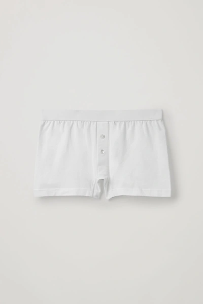 Cos Cotton-jersey Boxer Briefs In White