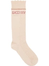Gucci Gvcci Xxv Socks In Neutrals