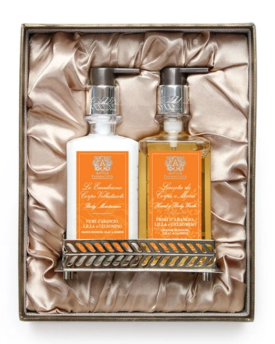 Antica Farmacista Orange Blossom Hand Wash & Moisturizer Gift Set With Tray