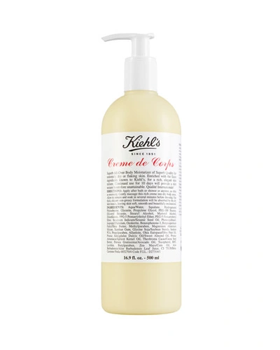 Kiehl's Since 1851 Crème De Corps Refillable Hydrating Body Lotion With Squalane 16.9 oz/ 500 ml In Bottle