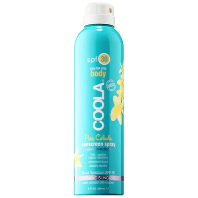 Coola 8 Oz. Eco-lux Sport Continuous Spray Spf 30 Sunscreen, Pina Colada