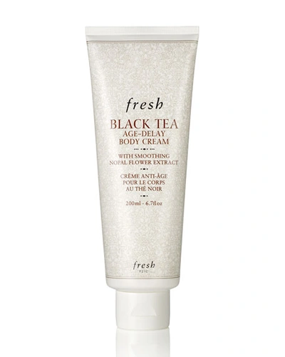 Fresh Black Tea Age-delay Body Cream 6.7 oz/ 200 ml In White