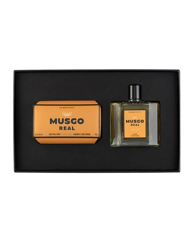 Musgo Real Gift Set (soap On A Rope & Cologne) - Orange Amber