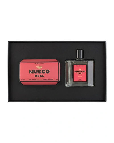 Musgo Real Gift Set (soap On A Rope & Cologne) - Spiced Citrus