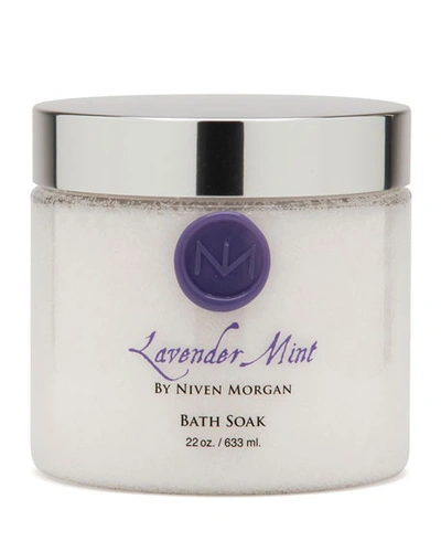 Niven Morgan Lavender Mint Bath Salt Jar, 22 Oz.