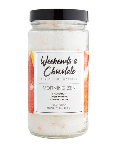 Weekends And Chocolate Bath Salts - Morning Zen, 7 Oz./ 200 G