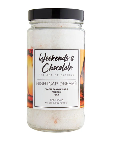 Weekends And Chocolate Bath Salts - Nightcap Dreams, 7 Oz./ 200 G