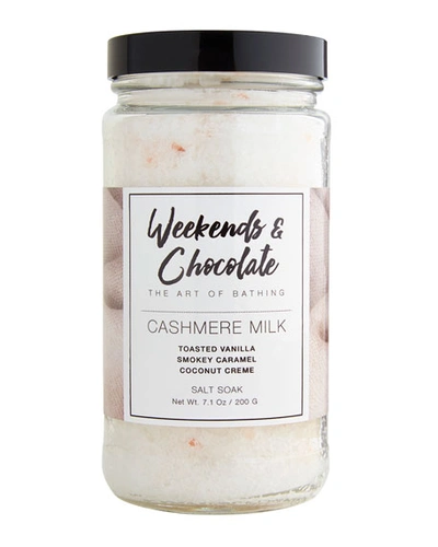 Weekends And Chocolate Bath Salts - Cashmere Milk, 7 Oz./ 200 G