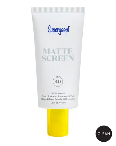 Supergoop Smooth + Poreless 100% Mineral Matte Sunscreen Spf 40, 1.5 Oz./ 45 ml