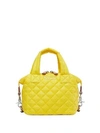 Mz Wallace Micro Sutton Bag In Bright Yellow/silver