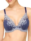 Wacoal Embrace Lace Contour Bra In Bleached Denim White