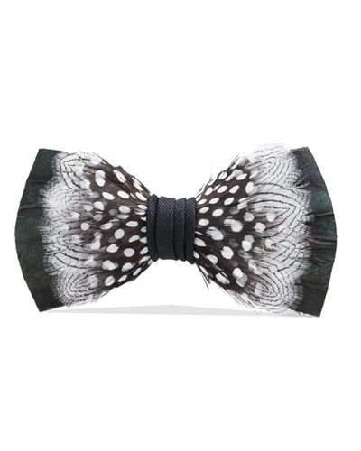 Brackish Bowties North Wind Feather Formal Bow Tie In Green