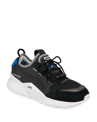 Puma Men's Ader Error Leather Trainer Sneakers In Black