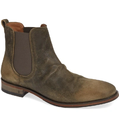 John Varvatos Men's Fleetwood Suede Chelsea Boots In Twine