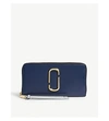 Marc Jacobs Womens Dark Blue Continental Wallet In Blue Sea Multi
