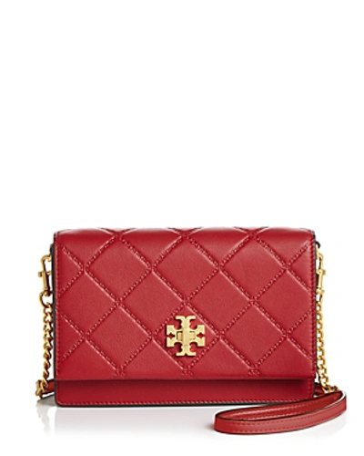Tory Burch Georgia Turnlock Mini Bag In Redstone/gold