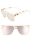 Quay X Jaclyn Hill Very Busy Shield Sunglasses, 45 Mm In Champagne / Rose