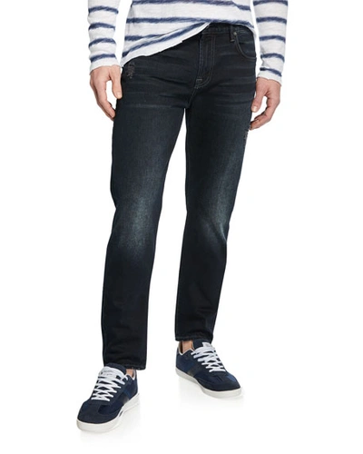7 For All Mankind Adrien Slim Fit Jeans In Dark Terrain