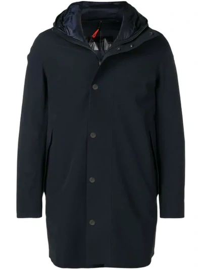 Rrd Hooded Down Coat - Blue