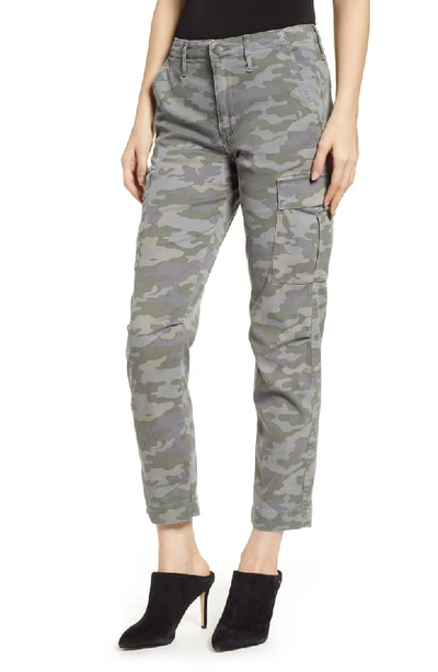Hudson Relaxed Camo-print Cropped Cargo Pants In Surplus Camo