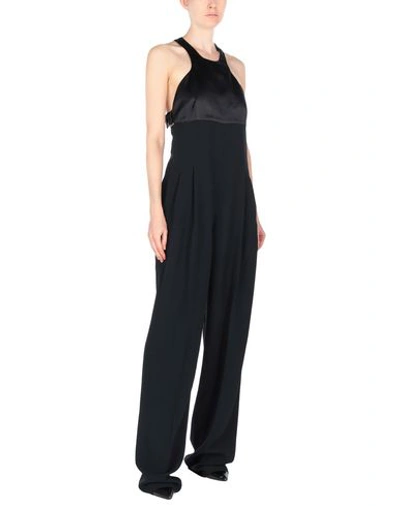 Roberto Cavalli Woman Jumpsuit Black Size 6 Viscose, Acetate, Elastane, Silk