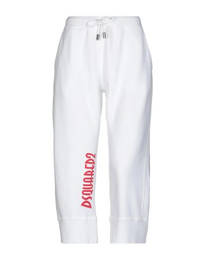 Dsquared2 Cropped Pants In White