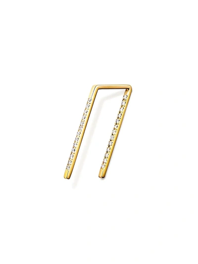 Shihara Diamond Post Earring 0202 In Metallic