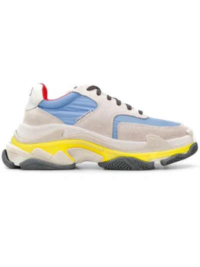 Balenciaga Triple S Low-top Trainers In Blue