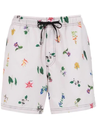 Osklen Printed Swimming Shorts In Pink