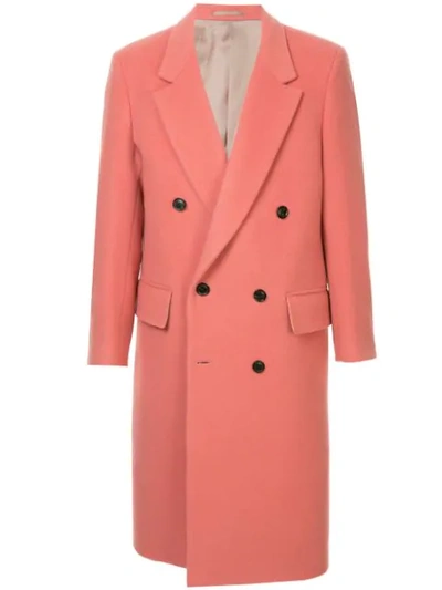 Cerruti 1881 Doppelreihiger Mantel In Pink