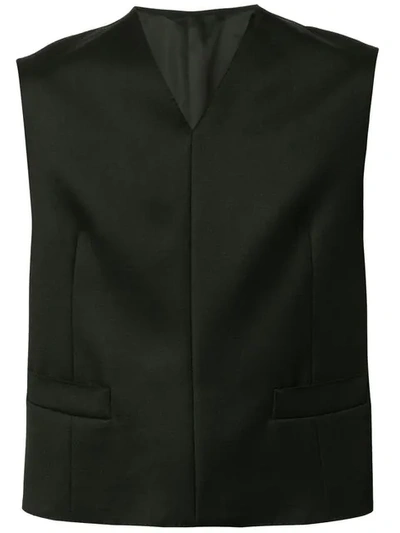 Cerruti 1881 Pullover Waistcoat In Black